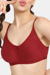 Zivame Everyday Double Layered Non Wired 3/4th Coverage T-Shirt Bra - Sundried Tomato — thumbnail 6